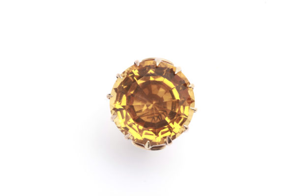 Fun Citrine Solitaire Ring - Image 2