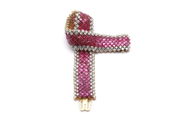 Extraordinary Flexible Ruby & Diamond Bracelet