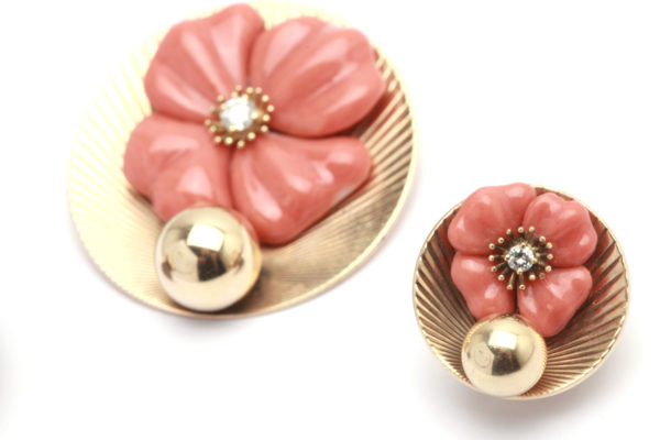 Tiffany Retro Coral & Gold Set - Image 2