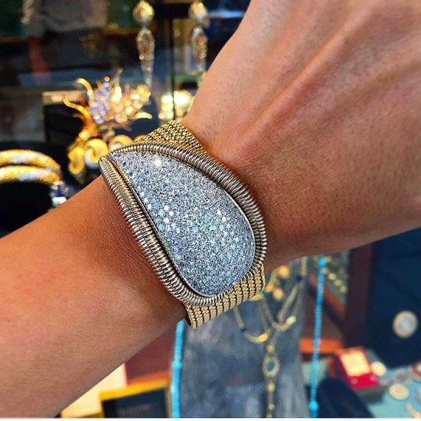 Mauboussin Retro Gold & Diamond Bracelet - Image 4