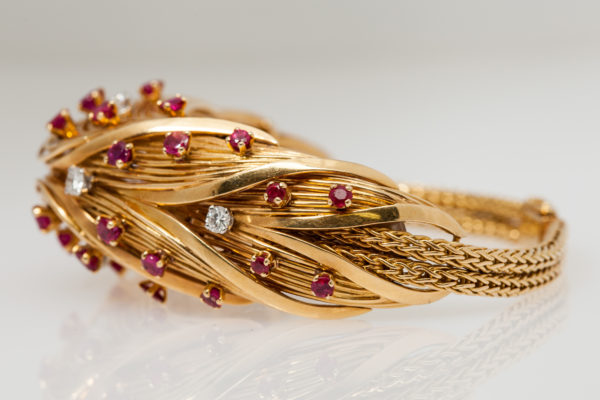 Mellerio Ruby & Diamond Gold Retro Set - Image 4