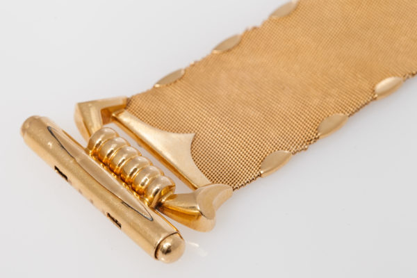 1970s Italian Gold Buckle Bracelet - Image 6