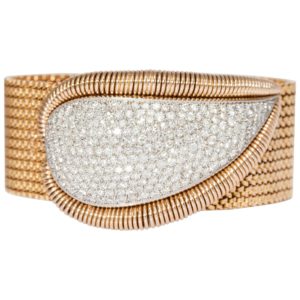 Mauboussin Retro Gold & Diamond Bracelet