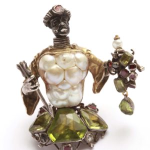 18th century Baroque Pearl Blackamoor Brooch