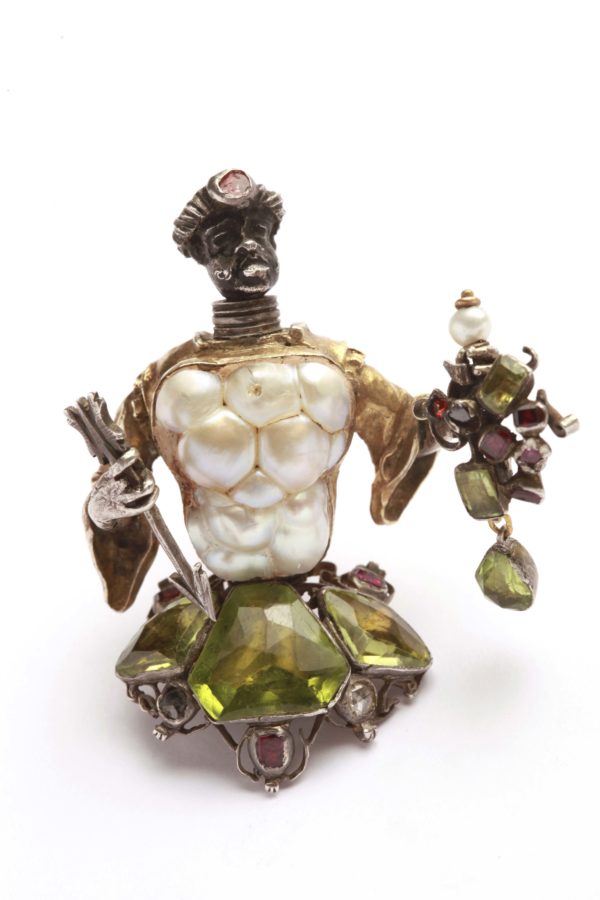 18th century Baroque Pearl Blackamoor Brooch