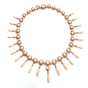 Belle Èpoque Angel Skin and Diamond Necklace