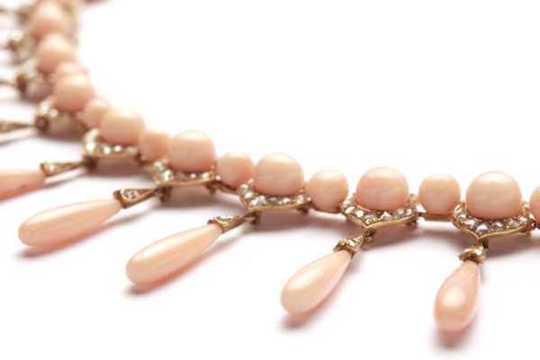 Belle Èpoque Angel Skin and Diamond Necklace - Image 2