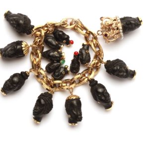 Blackamoor Italian Charms Bracelet
