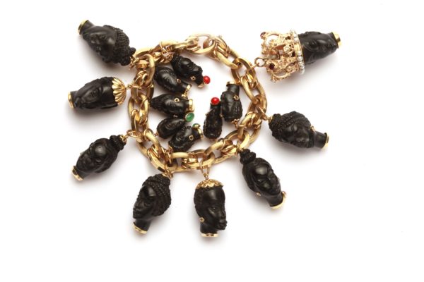 Blackamoor Italian Charms Bracelet