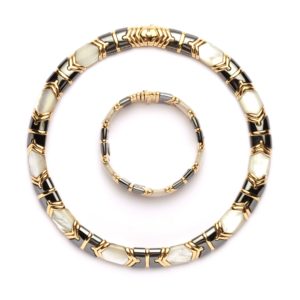 Bulgari Ematite & Mother of Pearl Set