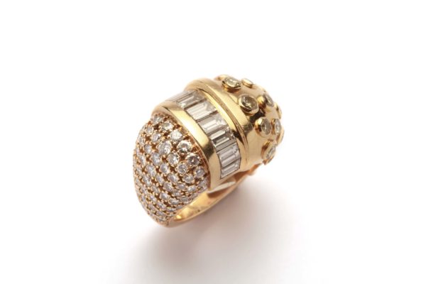 Cartier Bombe Gold & Diamond Ring