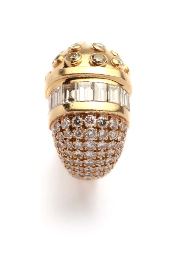 Cartier Bombe Gold & Diamond Ring - Image 2