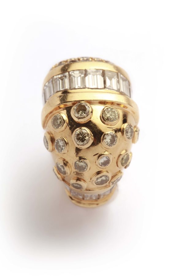 Cartier Bombe Gold & Diamond Ring - Image 3