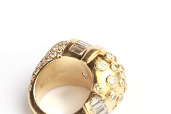 Cartier Bombe Gold & Diamond Ring - Image 4