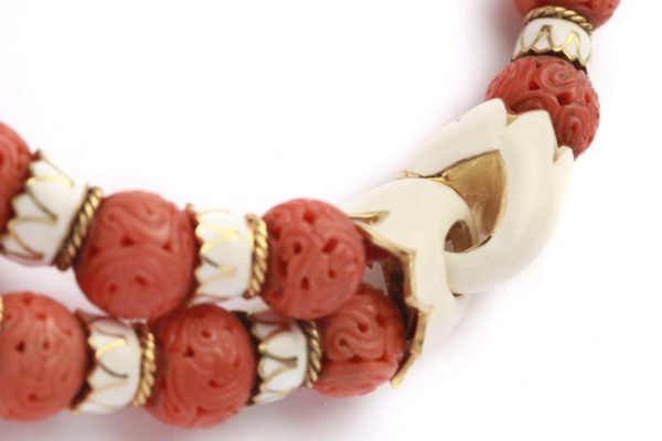 Iconic David Webb Coral and Enamel Set - Image 2