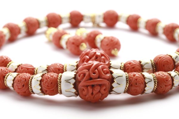 Iconic David Webb Coral and Enamel Set - Image 4