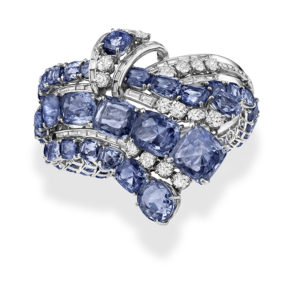 Important Diamond & Sapphire Cascade Bracelet
