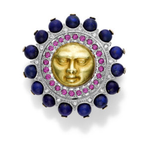 Cazzaniga Man in The Moon Pin