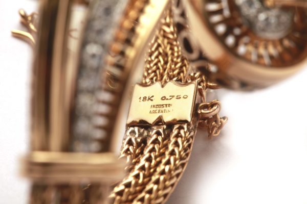 Retro Gold & Diamond Bracelet - Image 3