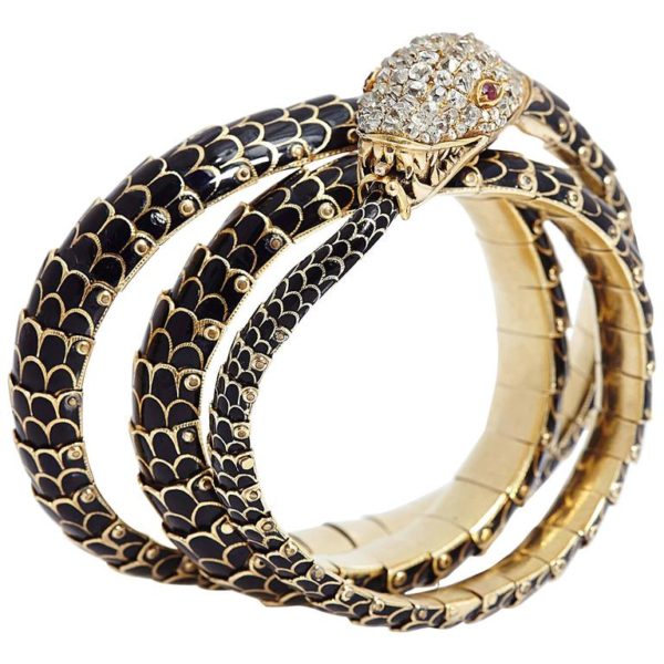 Antique Russian Serpent Bracelet