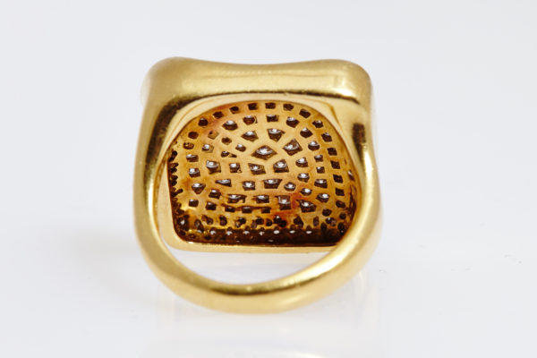 TIffany Elsa Peretti Diamond Gold Ring - Image 4