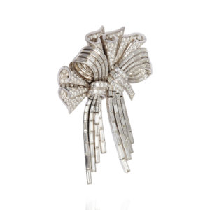 Important French Bow Brooch
