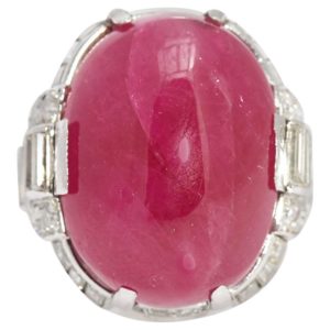 Art Deco Ruby & Diamond Ring