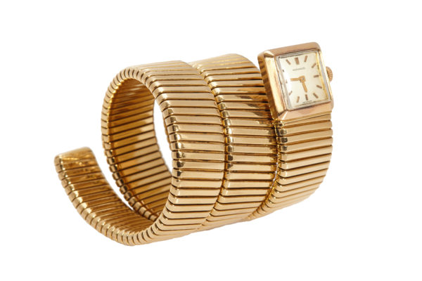 Large Bulgari Tubogas Wristwatch