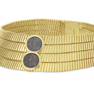Bulgari Iconic & Rare "Monete" On Quadruple Tubogas Choker