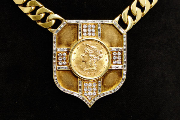Unusual Buccellati Dollar Coin Necklace - Image 3