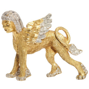 Gold & Diamond Sphinx