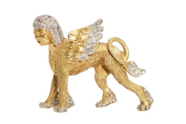 Gold & Diamond Sphinx
