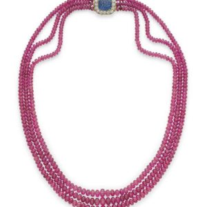 Bulgari Ruby Beads Necklace