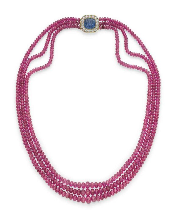 Bulgari Ruby Beads Necklace