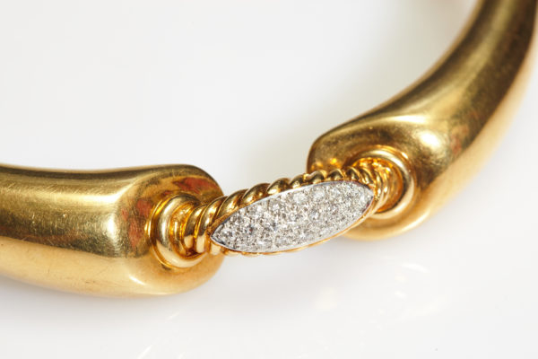 Tiffany Retro Gold & Diamonds Necklace - Image 2