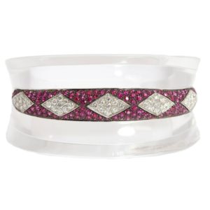 Rock Crystal Ruby Diamond