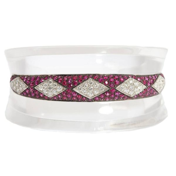 Rock Crystal Ruby Diamond