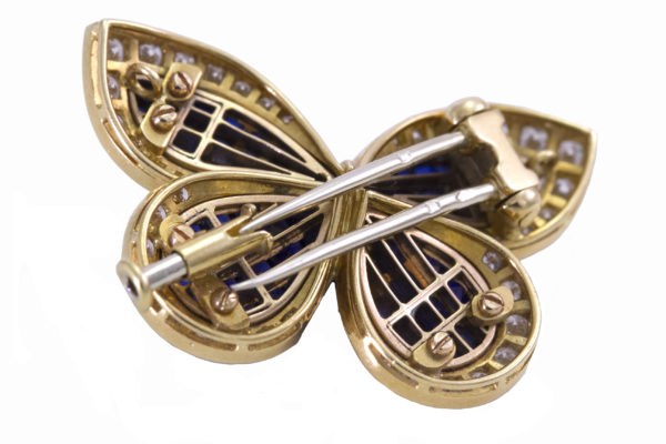 Van Cleef & Arpels Diamond & Invisible Set Sapphire Brooch - Image 2