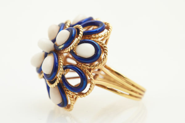 Blue & White Ring - Image 2