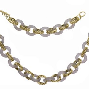 Exquisite Tiffany Set in Rock Crystal and Gold