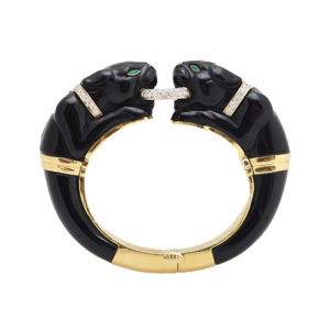 Black Panther Onyx & Diamond Bracelet