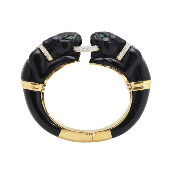 Black Panther Onyx & Diamond Bracelet