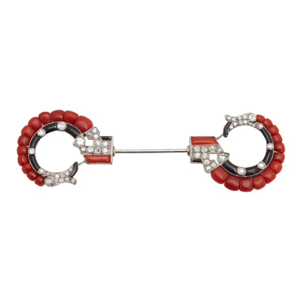 Retro Coral Diamond Onyx Set - Image 2