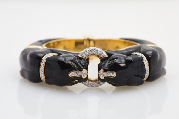 Black Panther Onyx & Diamond Bracelet - Image 3