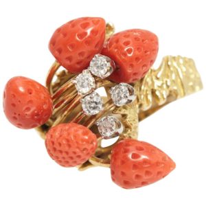 Strawberry Coral Ring