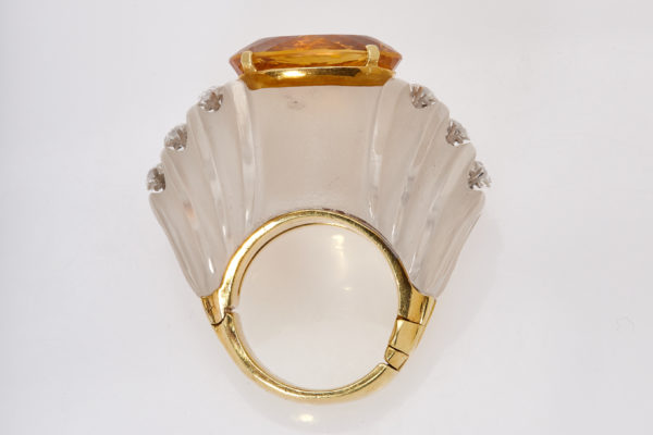 Rock Crystal, Citrine and Diamond Ring - Image 4