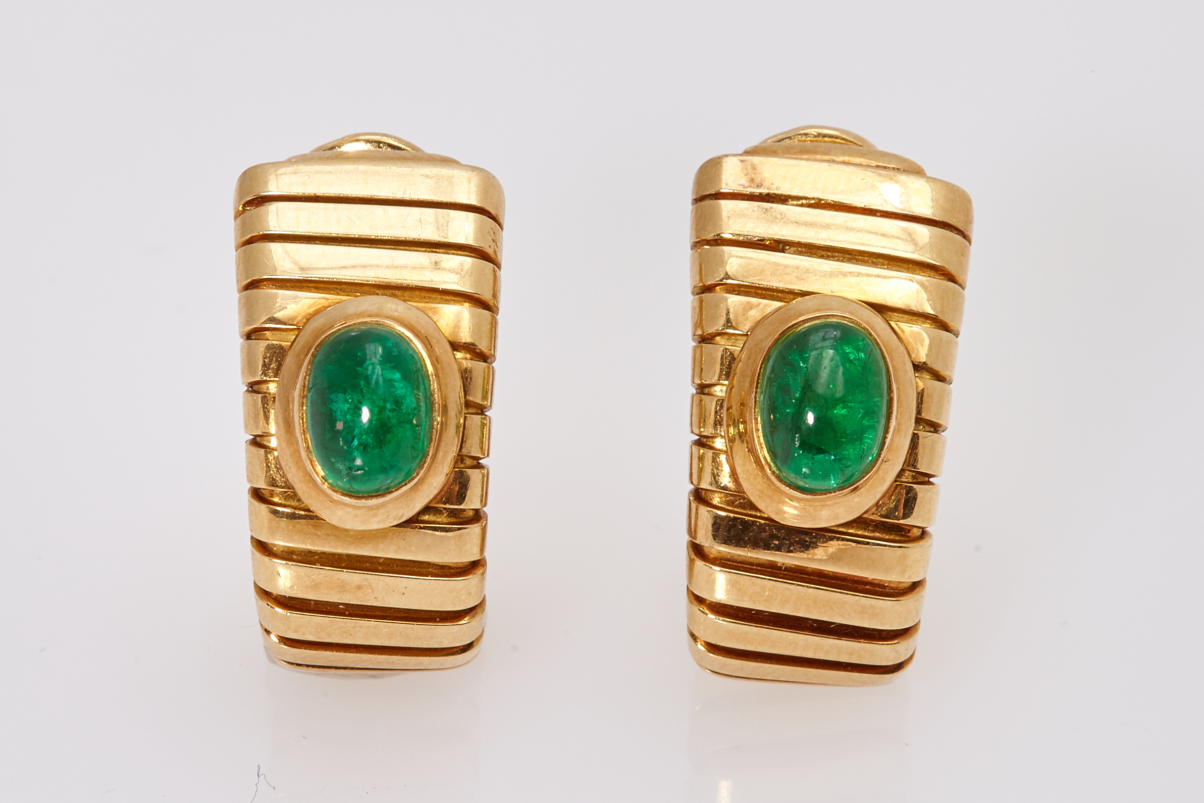 bulgari emerald earrings