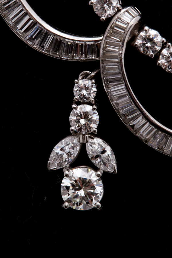 1930s Diamond Drops Necklace - Image 4