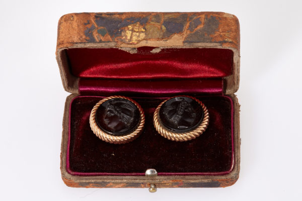 Amber & Gold Mercury Cufflinks - Image 2