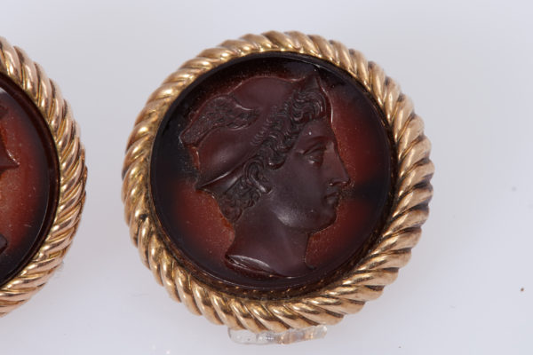 Amber & Gold Mercury Cufflinks - Image 3